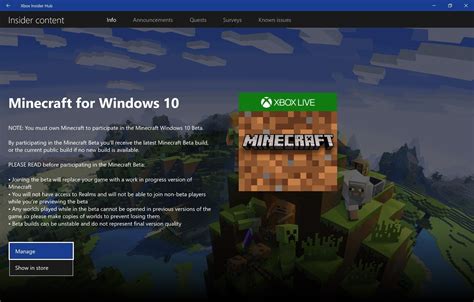 minecraft bedrock beta|How to join the betas for Minecraft: Bedrock Edition.